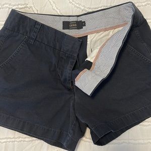 J Crew Navy Chino Shorts Size 4
